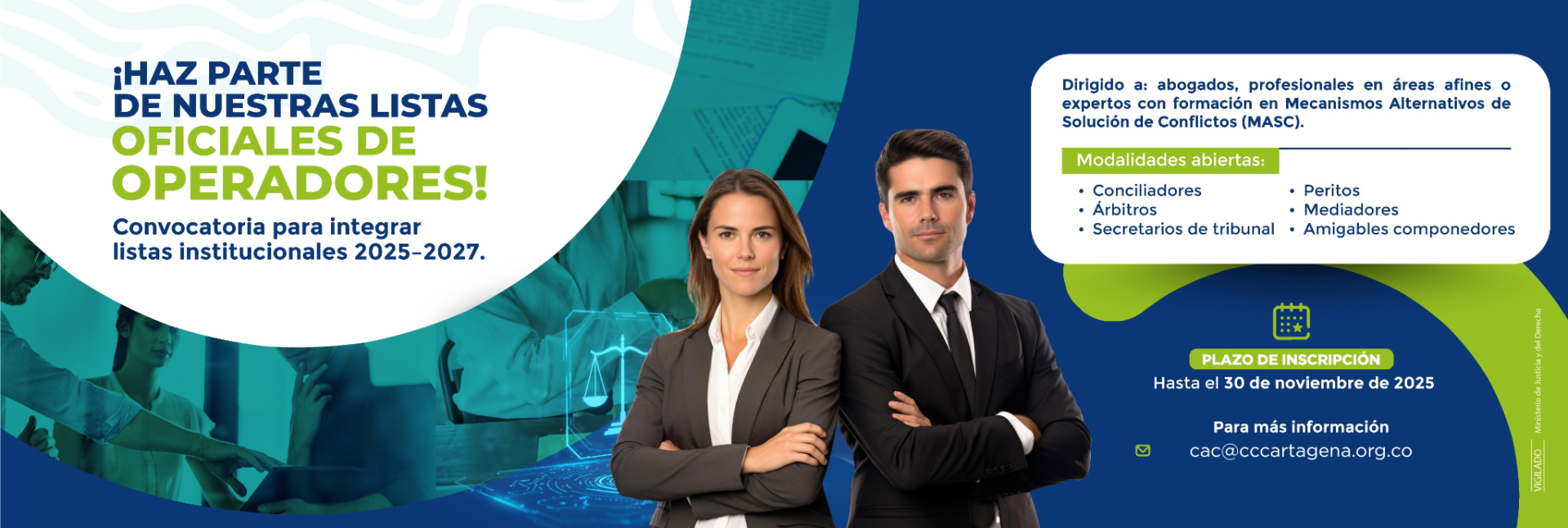 Convocatoria para integrar lista institucionales 2025-2027